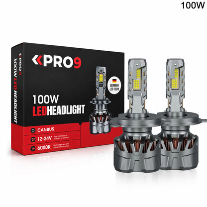 LED крушки H4 100W 6000K 16000lm 12-24V