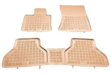 Rubber floor mats for BMW X5 E70 (2007-2013) / X6 E71 (2008-2014) - beige, tray-type