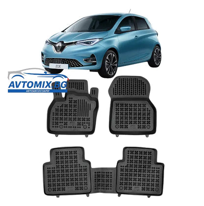 Rubber floor mats for Renault Zoe after 2019 Rezaw-Plast