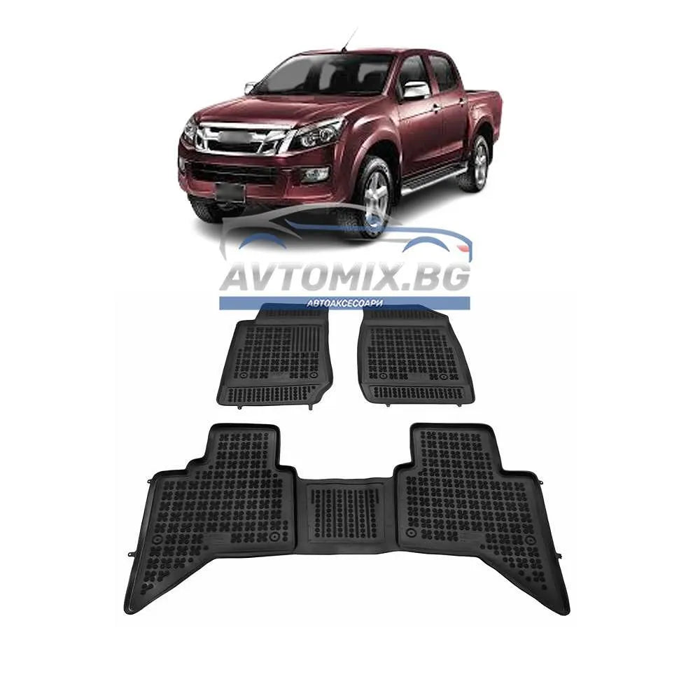 Гумени стелки за Isuzu D-MAX 2011-2019 г., Rezaw Plast