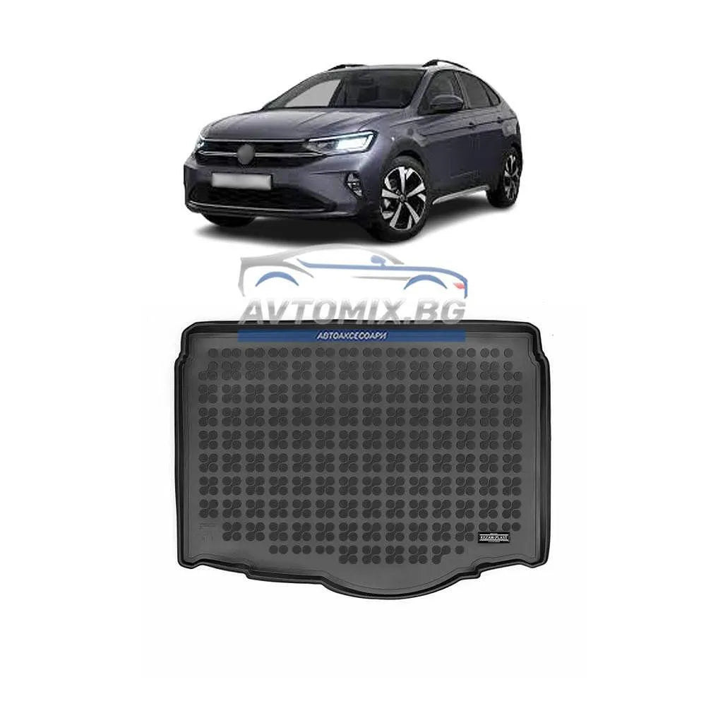 Гумена стелка за багажник VW Taigo след 2020 г., долно/второ ниво, без резервна гума, Rezaw Plast