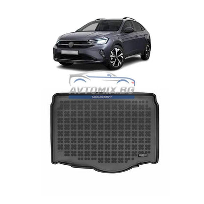Гумена стелка за багажник VW Taigo след 2020 г., долно/второ ниво, без резервна гума, Rezaw Plast