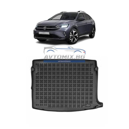 Гумена стелка за багажник VW Taigo след 2020 г., горно/първо ниво с резервна гума, Rezaw Plast