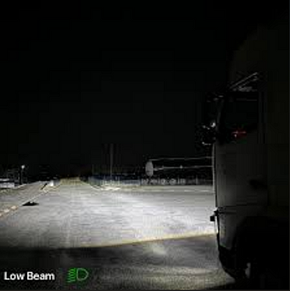 Bi-LED лупи за вграждане 24V 3.0 инча 65W, 6+3 чипа,  за дълги и къси светлини,  6000К