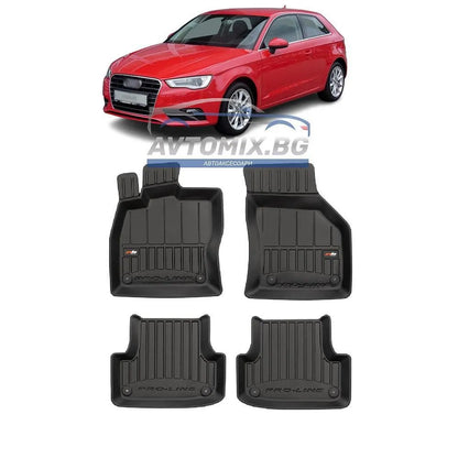Гумени стелки зa AUDI A3 8V 2013-2020 г.,  ProLine 3D