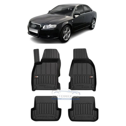 Rubber Floor Mats for Audi A4 B7 2004-2008, ProLine 3D