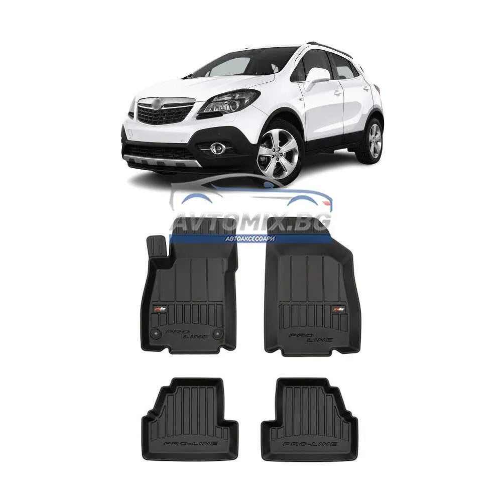 Гумени стелки зa Opel Mokka 2012-2020 г., ProLine 3D