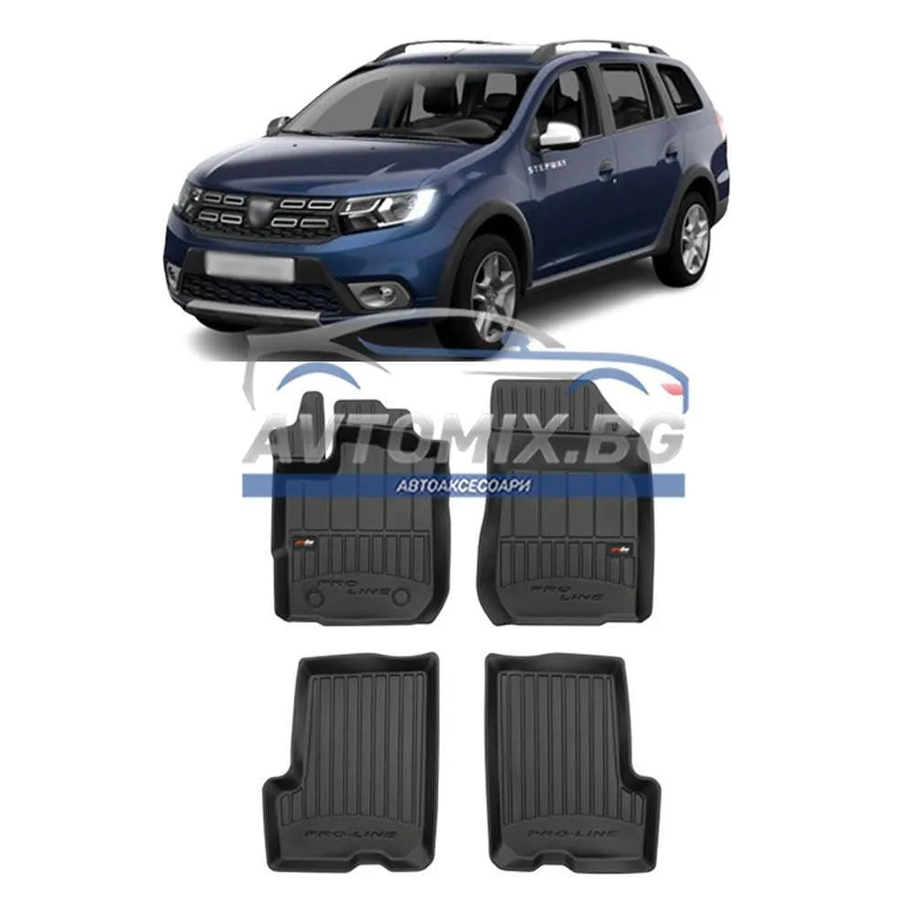 Гумени стелки зa Dacia Logan MCV 2013-2020 г., ProLine 3D