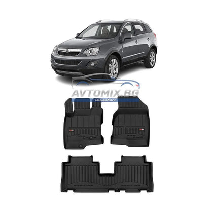 Гумени стелки зa Opel Antara 2006-2017 г., ProLine 3D