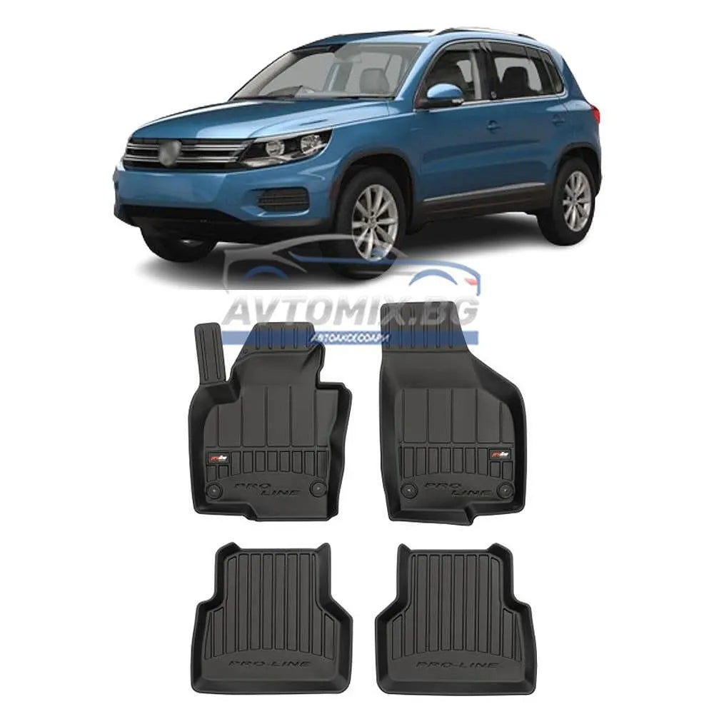 Гумени стелки зa  VW Tiguan 1 2007-2017 г., ProLine 3D