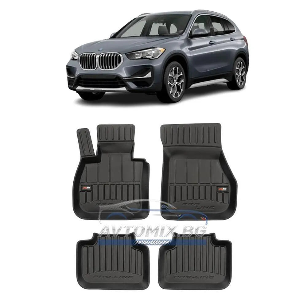 Гумени стелки зa BMW X1 F48 2015-2022 г.,  ProLine 3D