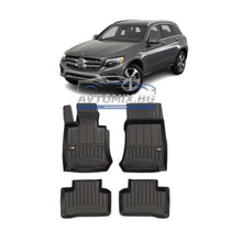 Rubber floor mats for Mercedes GLC X253 2015-2022, ProLine 3D