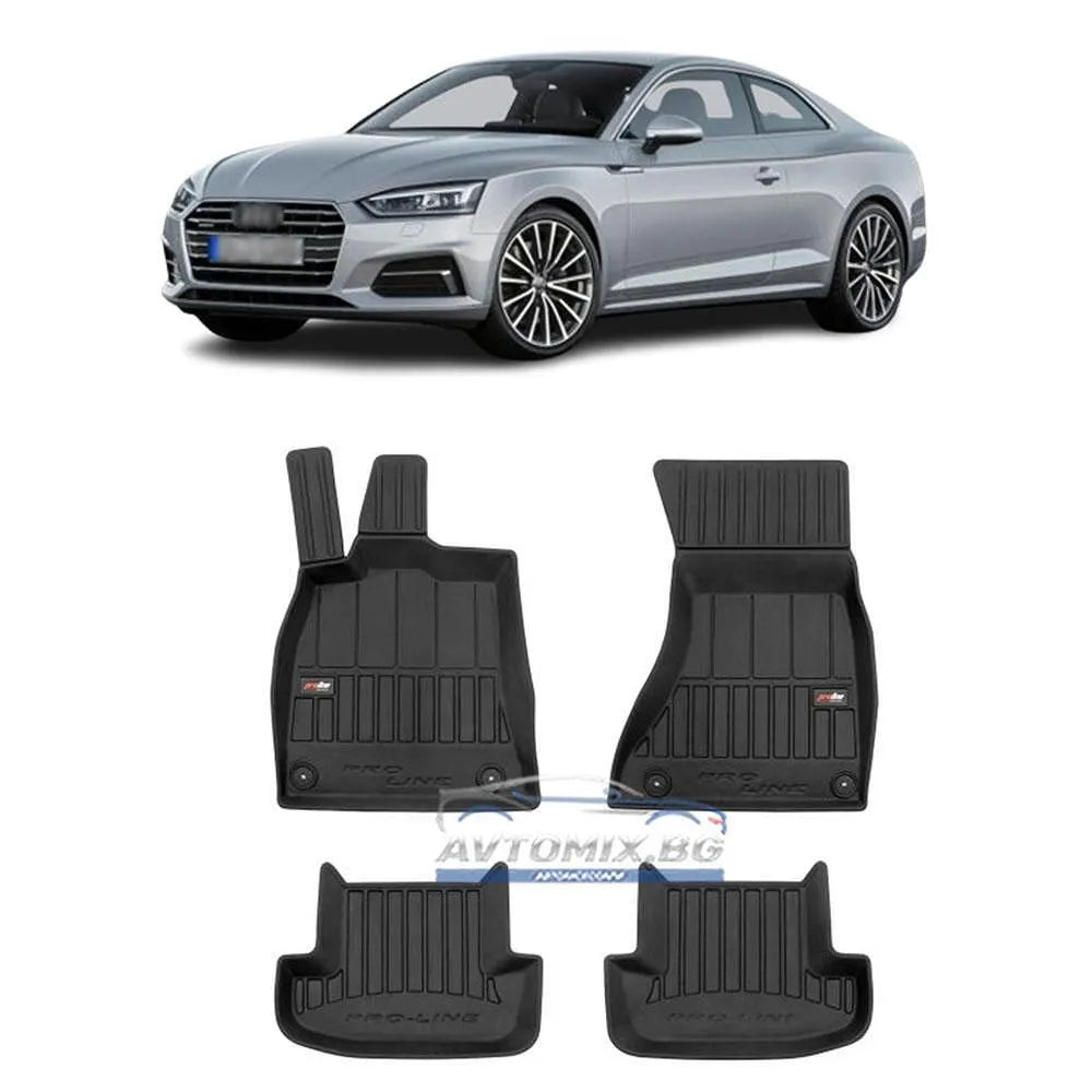 Rubber floor mats for Audi A5 3-door 2007-2016, ProLine 3D