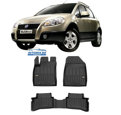 Гумени стелки зa Fiat Sedici от 2005-2014г, ProLine 3D