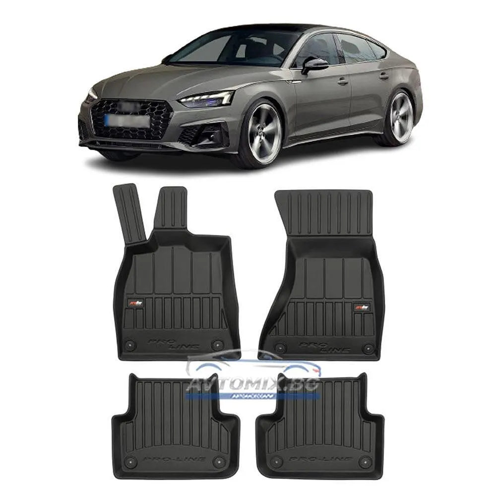 Rubber floor mats for Audi A5 Sportback 5-door 2007-2016, ProLine 3D