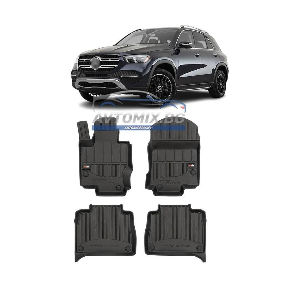 Гумени стелки зa Mercedes GLE W167 след 2019 г., ProLine 3D