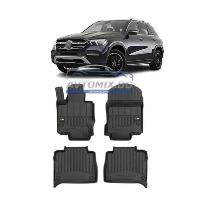 Гумени стелки зa Mercedes GLE W167 след 2019 г., ProLine 3D
