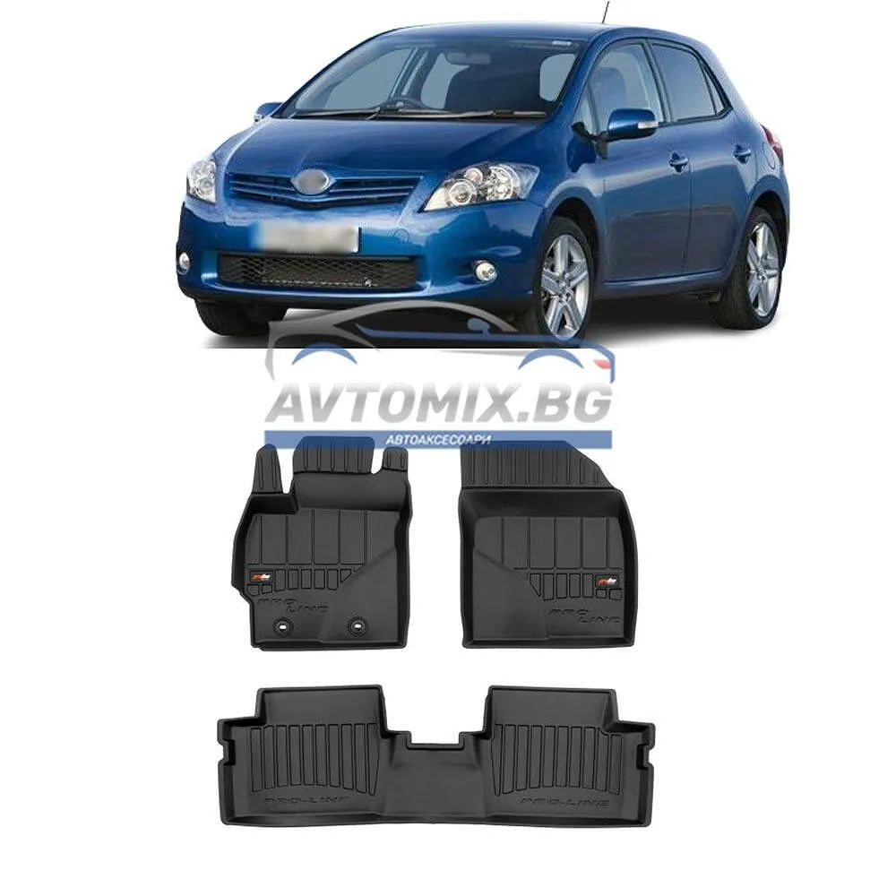 Rubber floor mats for Toyota Auris hatchback 2006-2012, ProLine 3D