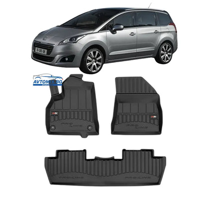 Гумени стелки зa Peugeot 5008 Minivan след 2017г., ProLine 3D