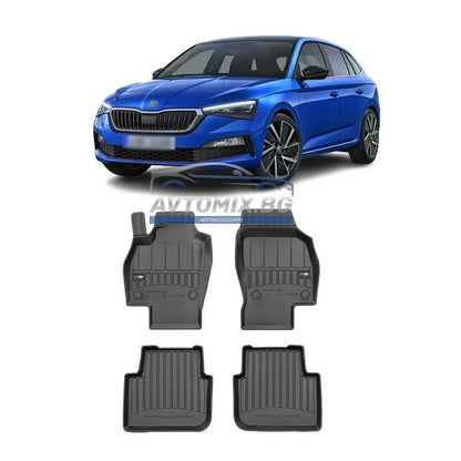 Гумени стелки зa Skoda Scala след 2019 г., ProLine 3D