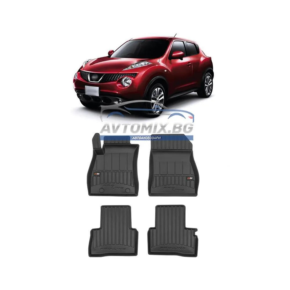Гумени стелки зa Nissan Juke 2010-2019 г.,  ProLine 3D