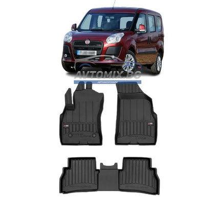 Гумени стелки зa Fiat Doblo 2010-2020 г., ProLine 3D