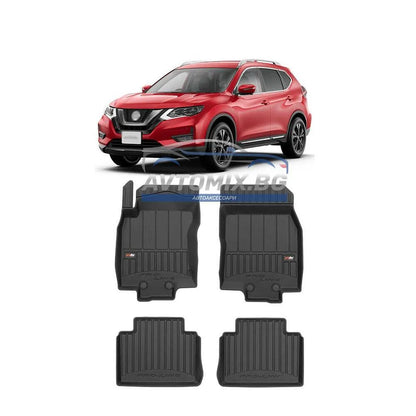 Гумени стелки зa Nissan X-trail 2014-2021 г., ProLine 3D