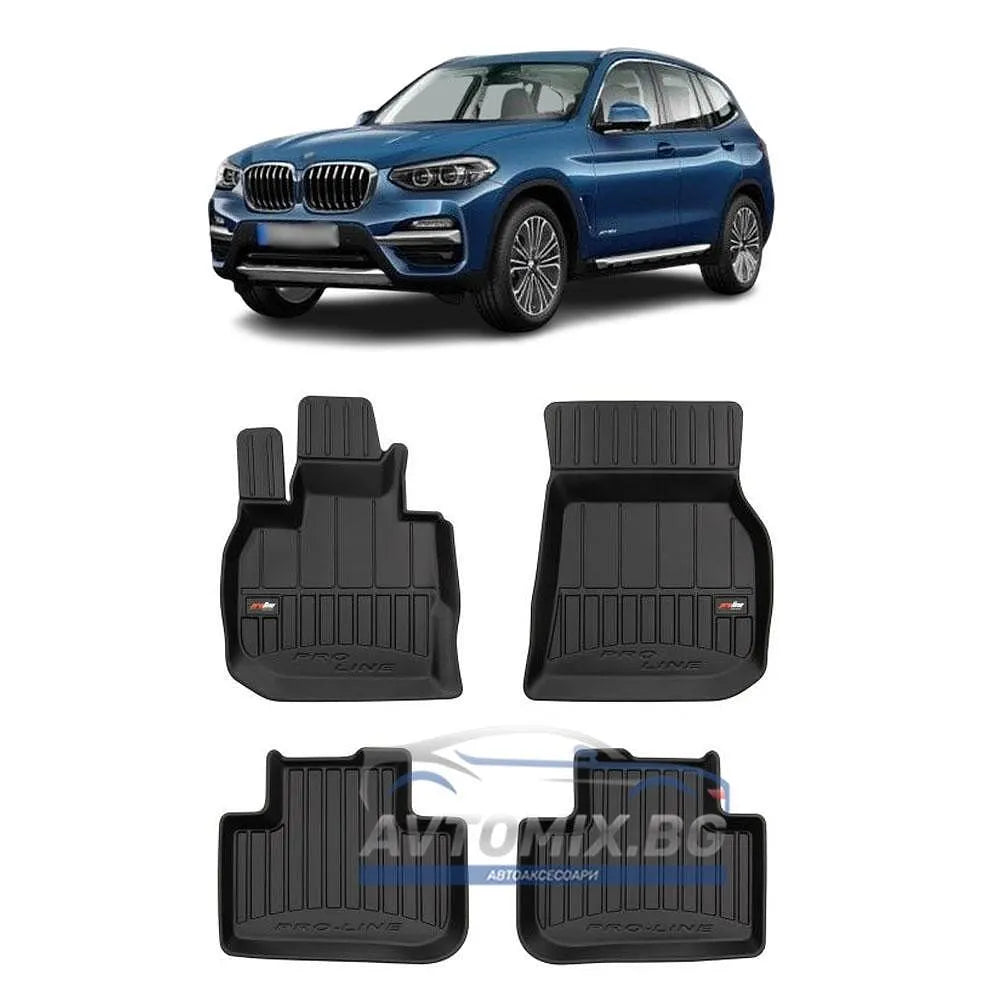 Гумени стелки зa BMW X3 G01, F97 след 2017 г., ProLine 3D