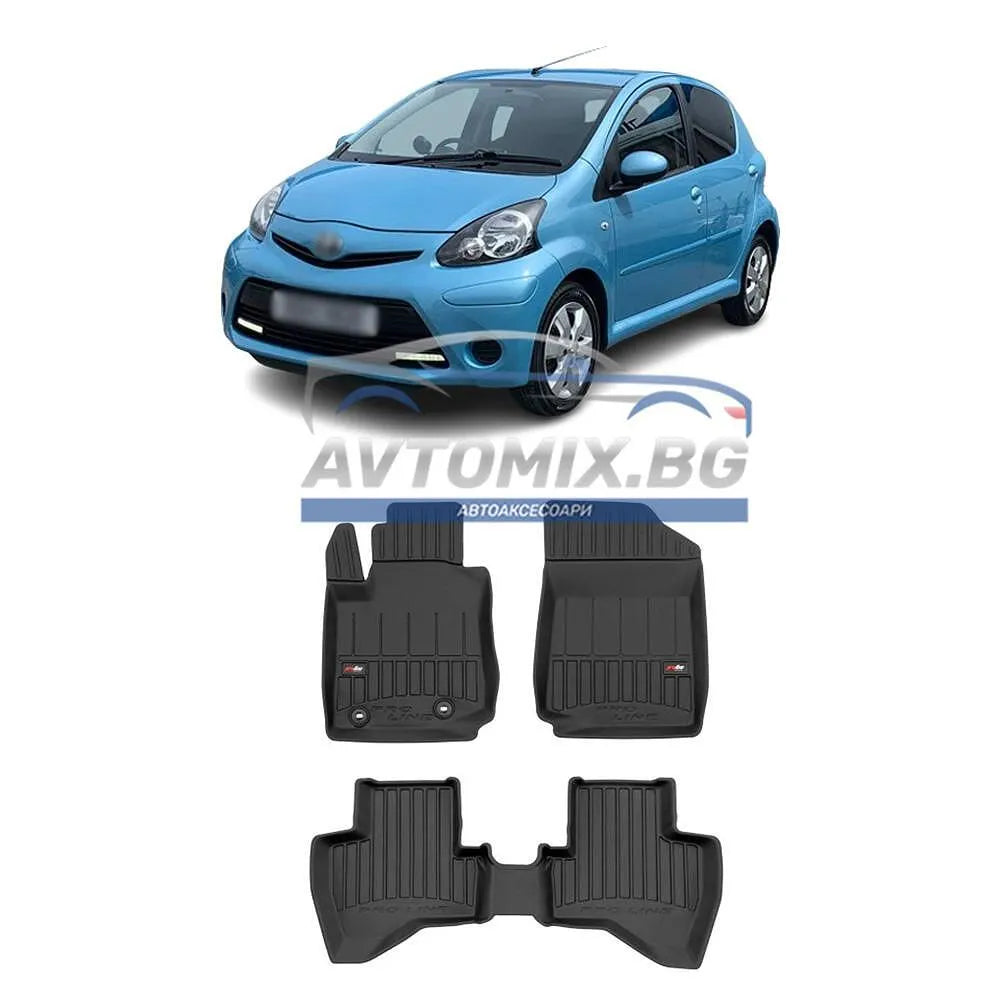 Covorașe de cauciuc pentru Toyota Aygo 2014-2022, ProLine 3D