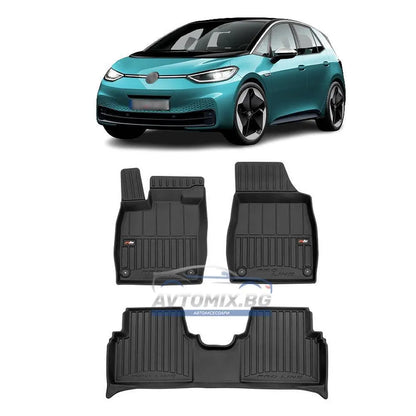 Rubber floor mats for VW ID.3, ProLine 3D