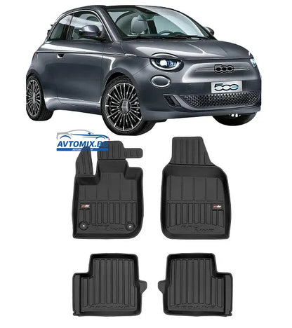 Гумени стелки зa Fiat 500e след 2020г, ProLine 3D