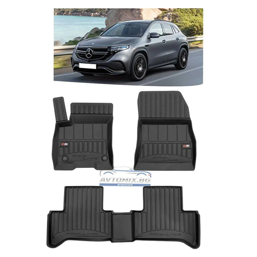 Rubber floor mats for Mercedes EQA, ProLine 3D