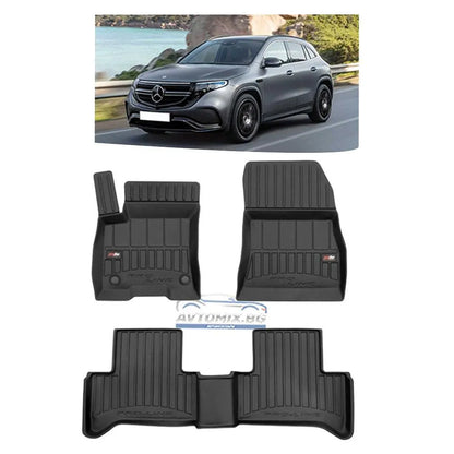 Rubber floor mats for Mercedes EQA, ProLine 3D