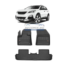 Гумени стелки зa Peugeot 3008 2016-2023 г., ProLine 3D