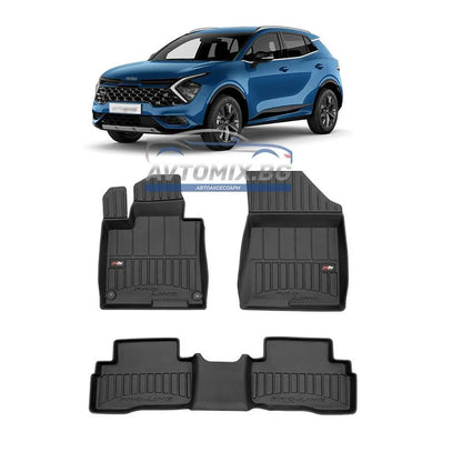 Covorașe din cauciuc pentru Kia Sportage hibrid după 2021, ProLine 3D