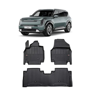 Rubber mats for KIA EV9 after 2023, ProLine 3D