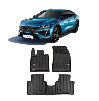 Гумени стелки за Peugeot 408 след 2022, ProLine 3D /Хибрид