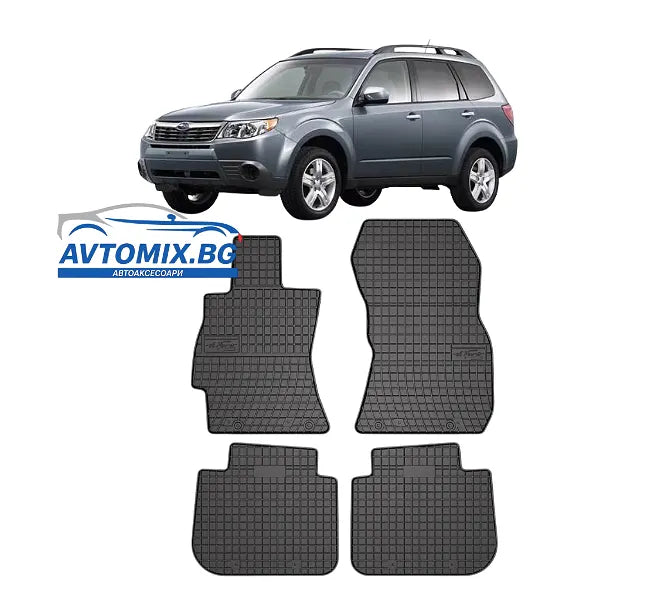Rubber floor mats for Subaru Forester 2008-2013, Frogum