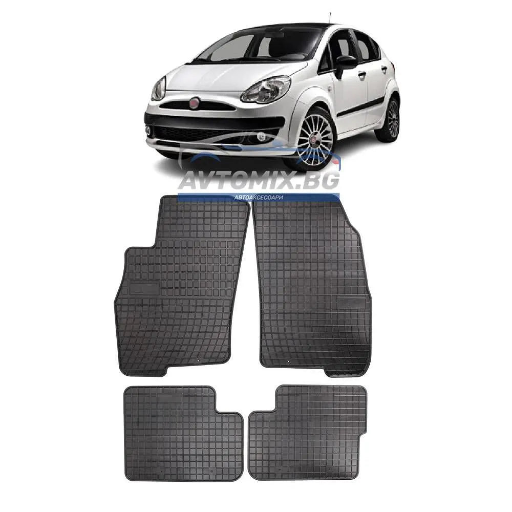 Rubber floor mats for Fiat Evo 2009-2012, 5-door, Frogum