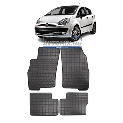 Rubber floor mats for Fiat Evo 2009-2012, 5-door, Frogum