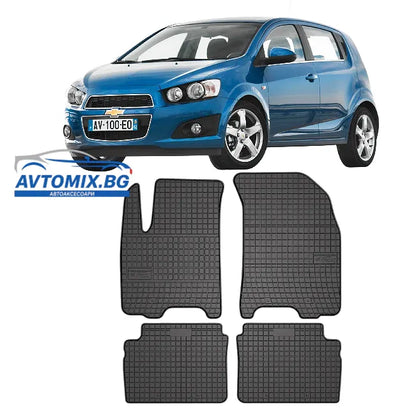 Гумени стелки за Chevrolet Aveo от 2007-2011г., Frogum