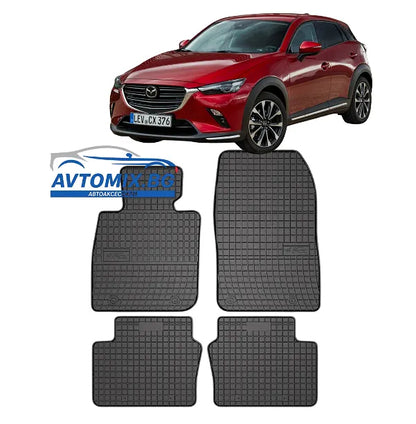 Гумени стелки зa Mazda CX-3 от 2014-2021г, Frogum