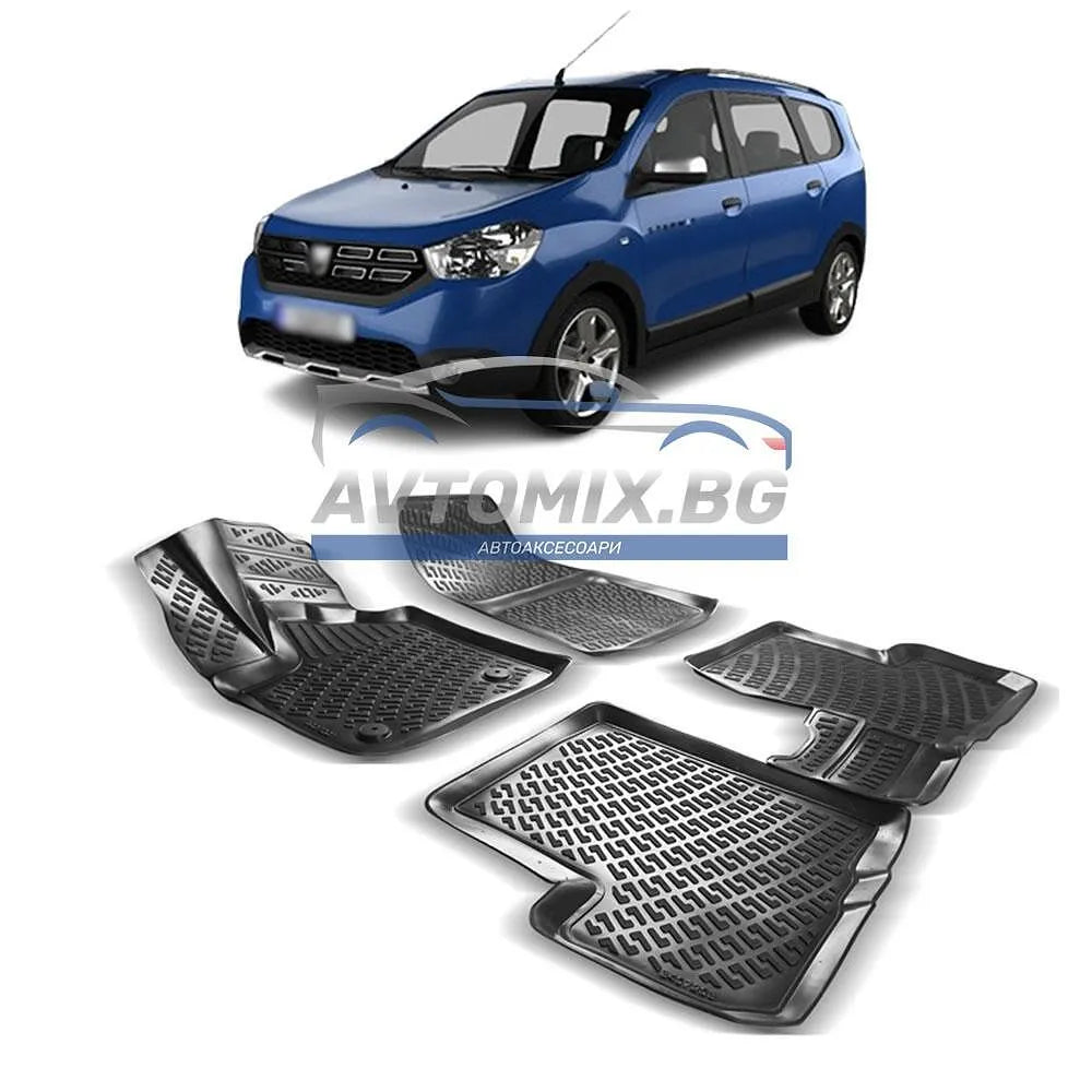 Гумени стелки зa Dacia Lodgy 2012-2022 г., RizLine