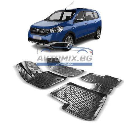 Гумени стелки зa Dacia Lodgy 2012-2022 г., RizLine