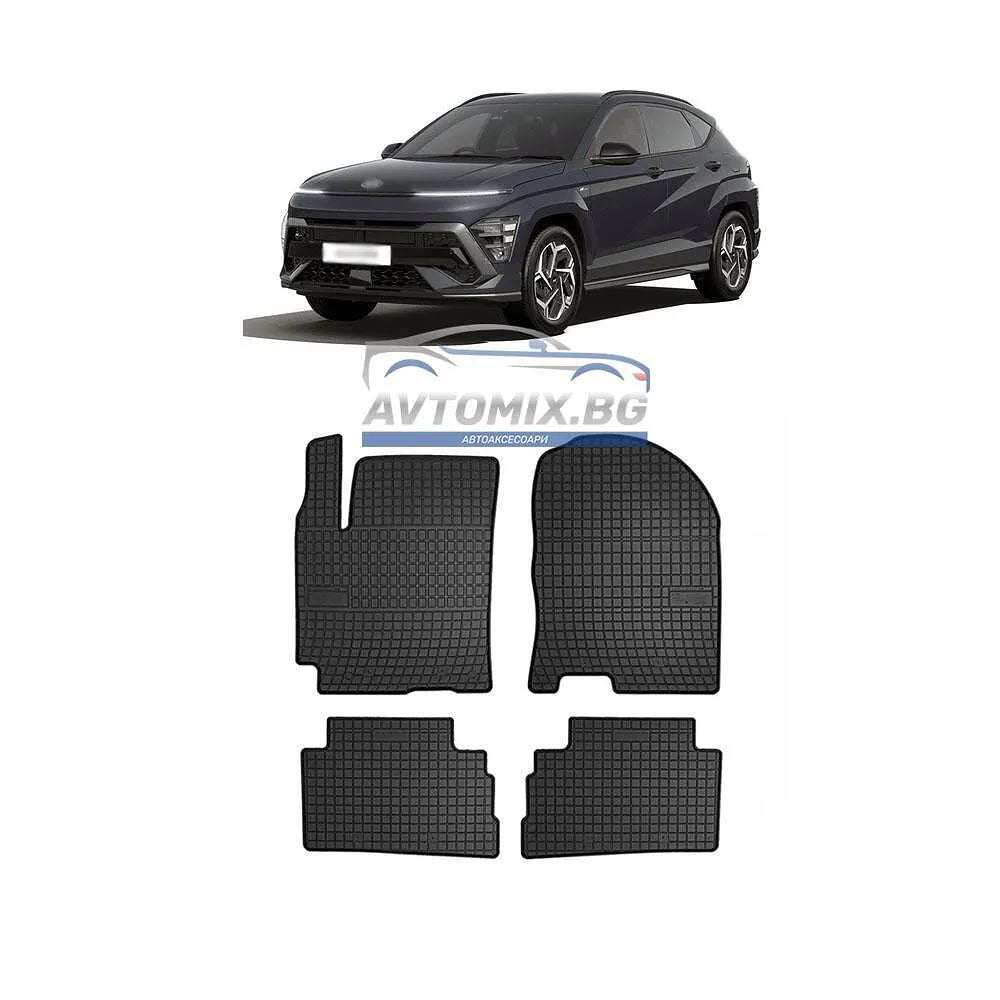 Гумени стелки за Hyundai Kona 2017-2022 г., електрически, Frogum