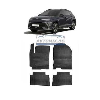 Гумени стелки за Hyundai Kona 2017-2022 г., електрически, Frogum