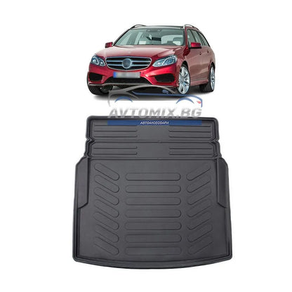 Гумена стелка за багажник Mercedes E class W212 комби 2009-2016 г., долно/второ ниво, без резервна гума, RizLine