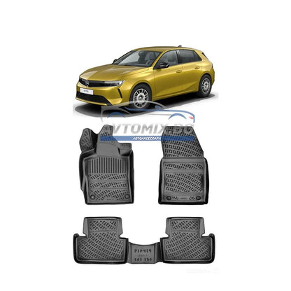 Rubber floor mats for Opel Astra L from 2021 onwards, RizLine