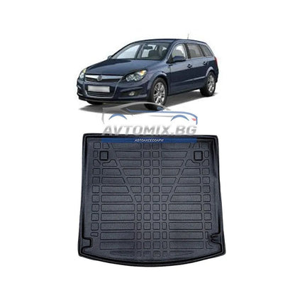 Rubber trunk mat Opel Astra H station wagon 2004-2010 RizLine