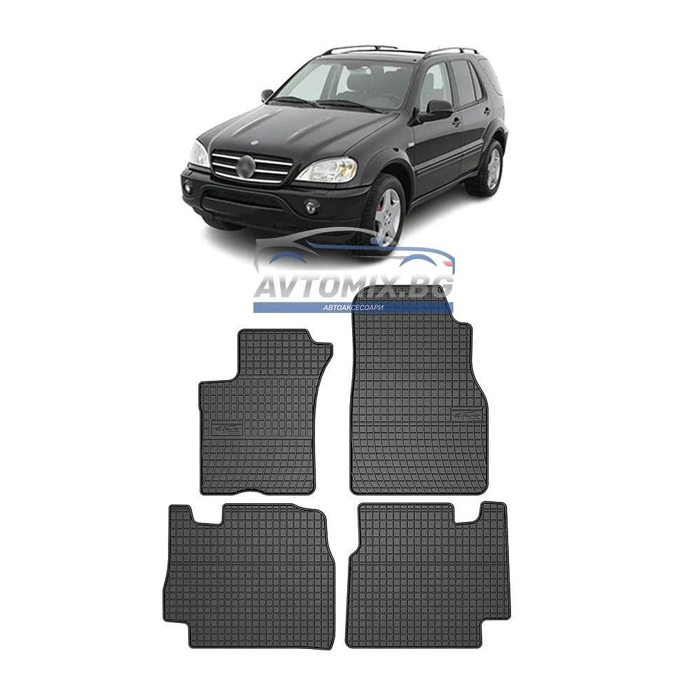 Rubber floor mats for Mercedes ML W163 2002-2005, Frogum
